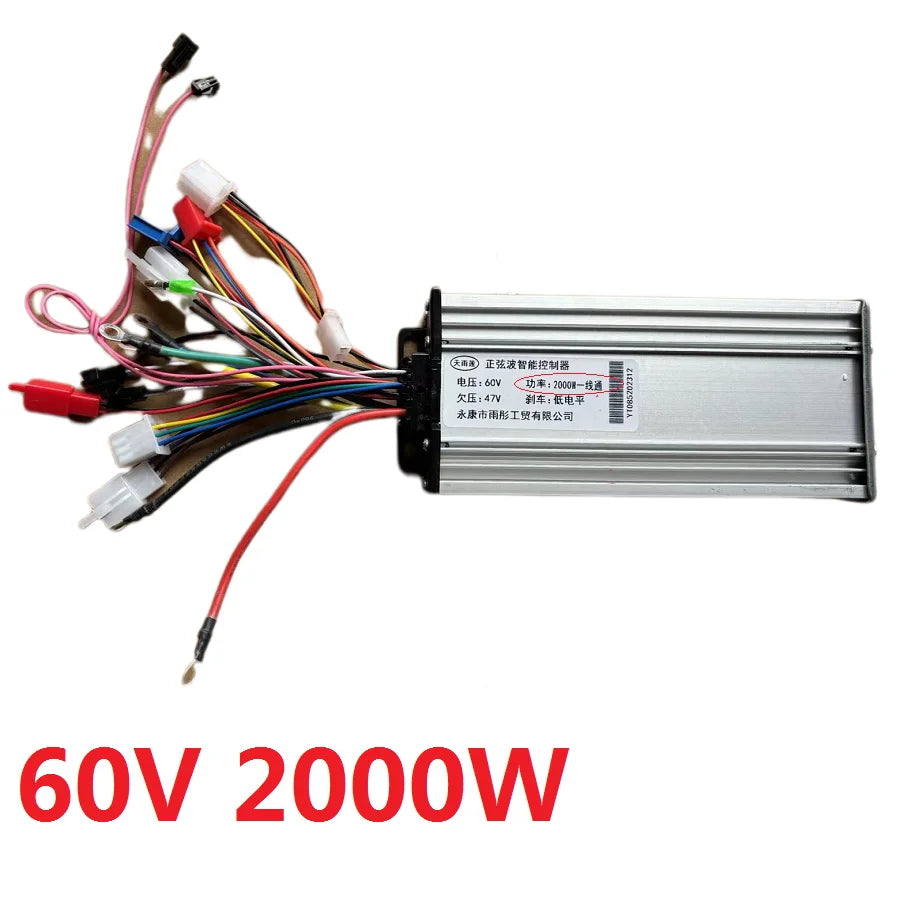 Controller for Citycoco, Harley Scooter with Three Speed Controller, Electric Scooter Accessories, 60V, 1500W, 2000W