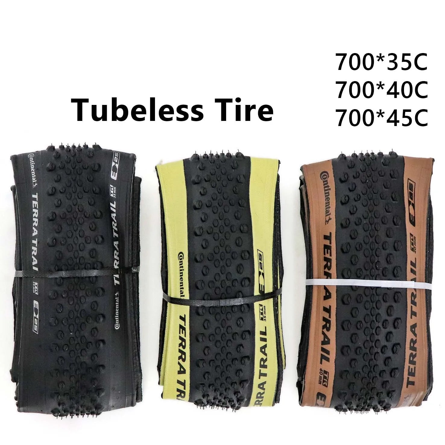Continental Terra Trail 700c Tubeless Ready tire Cyclocross Gravel 700x40/45c Road bike Folding TLR Tyre Brown