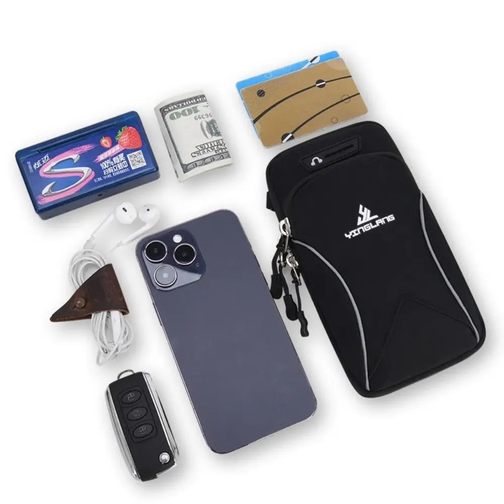 Sports Phone Arm Bag Outdoor Running Wrist Bag Small Shoulder Crossbody Bag Waterproof Fitness Arm Pouch Jogging Bag Sportwear