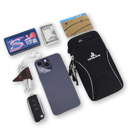 Sports Phone Arm Bag Outdoor Running Wrist Bag Small Shoulder Crossbody Bag Waterproof Fitness Arm Pouch Jogging Bag Sportwear