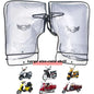 Motorcycle Scooter Bicycle Windproof Rainproof Winter Keep Warm Hot Protect Handlebar Handle Large Guard Cover Gloves WHITE