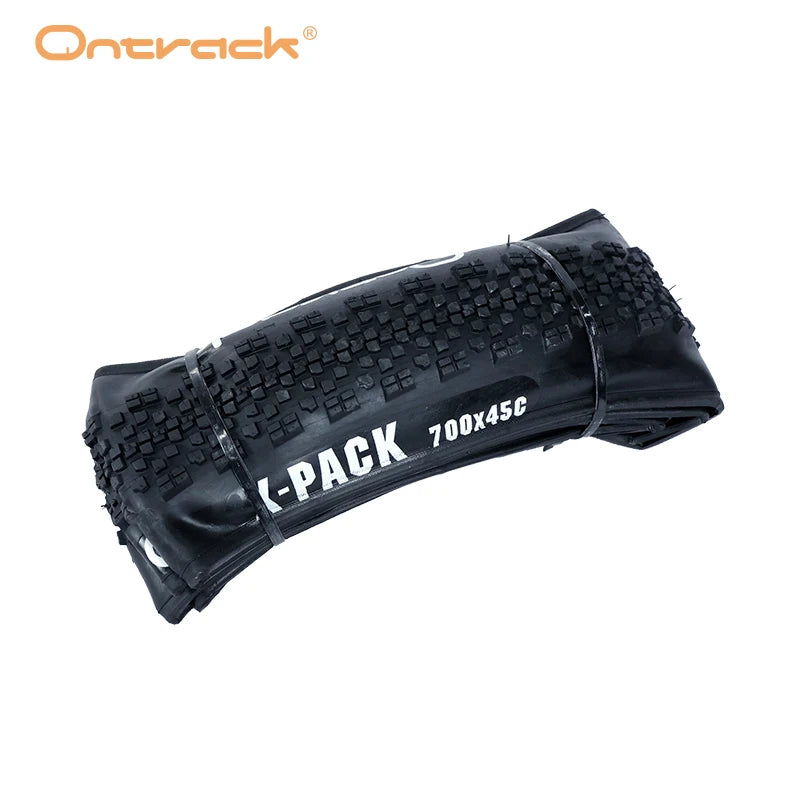 ONTRACK FOLDED TIRE GRAVEL 700X38C 700X40C 700X45V X-PACK 30TPI SKIN BROWN WALL BLACK