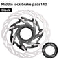 VXM Road Bicycle Center lock Disc Brake Rotor Pads CNC Lighweight Aluminum Alloy MTB Bike Rotors 140mm 160mm Cycling Discs Parts 140mm Black