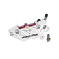 Universal Motorcycle Brake Caliper Axial Brake Pump 4Piston 40mm Mounting For Honda Kawasaki Yamaha RSZ M3 NIU Scooter Dirt Bike Silver right