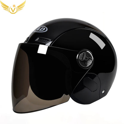 Electric Women Motoctcle Helmet Moped Helmets With Visors Pink Summer For Vespa Bicycle