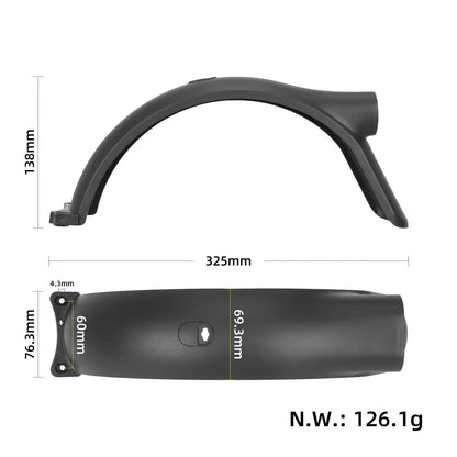 Original Rear Front Fender Brake Taillights for Xiaomi Elite Electric Scooter Waterproof Mudguard Assembly Replacement Parts
