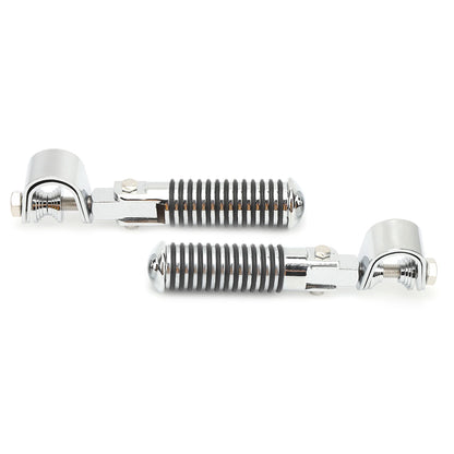 Engine Guard Footpegs - Motorcycle Foot Rest for 1in Engine Crash Bar
