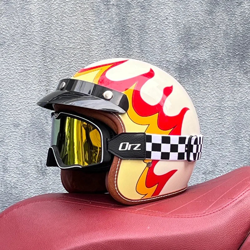 Motorcycle Half Open Face Four Seasons Universal Semi-open Motocross Helmet