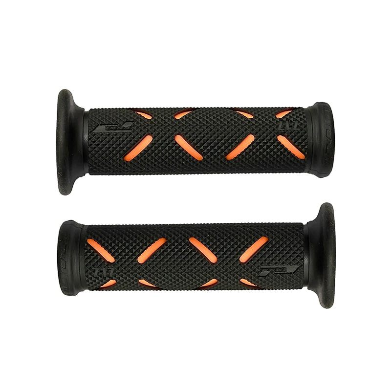 22MM Universal Motorcycle Handlebar Motorbike Grips Rubber Modification Accessories Moto Handles For Honda Suzuki Ducati Benelli Orange