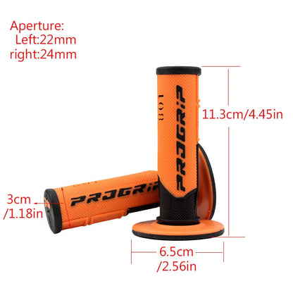 7/8 "22 24mm Motorcycle Grips Handle Bar For KTM YAMAHA Universal Pit Bike Motocross Motorbike Rubber GEL Domino Grip 6 Colors