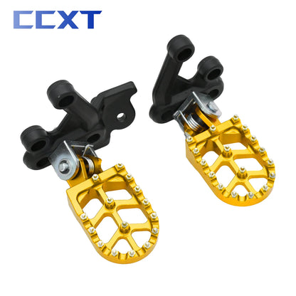 Motorcycle CNC Aluminum Footpegs Foot Pegs Rests Pedals Bracket For Sur-Ron Sur RON Light Bee X & Light Bee S Electric Bike