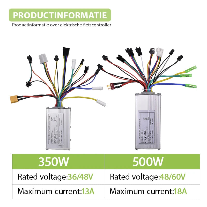 Electric Brushless Controller for Scooter, E-Bike, Bicycle Accessories, 350W, 500W, 24V,36V, 48V,60V Electric Bicycle Controller