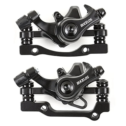 BUCKLOS Mtb Brake Caliper Bicycle Mechanical Disc Brake Set for Mountain Bike Pushes Caliper Piston with Rotor 160mm Front-Rear Calipers