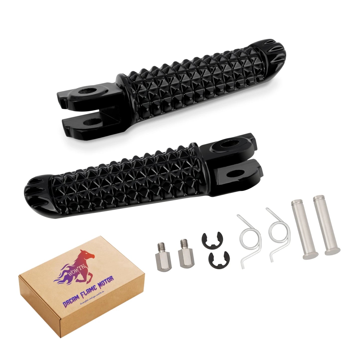 Rider Passenger Pedal Set Racing Front Footpeg Rear Footrest Motorcycles Parts For YAMAHA YZF-R1 R1M R1S R6 R1LE V-Max 1700 GP60