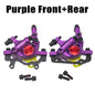 Mountain Bicycle Hydraulic Disc Brake Calipers HB100 MTB Line Pulling Oil Brake Front & Rear For Folding Bike Purple A Pair
