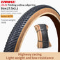 TANKE MTB Bicycle JILUER Foldable Gravel Tire Black/Yellow 60TPI Road BICYCLE Tire 26×2.25/27.5×2.1/2.2/29×2.2/700×25C/20×1.35 J1631 27.5x2.1Yellow Foldable China