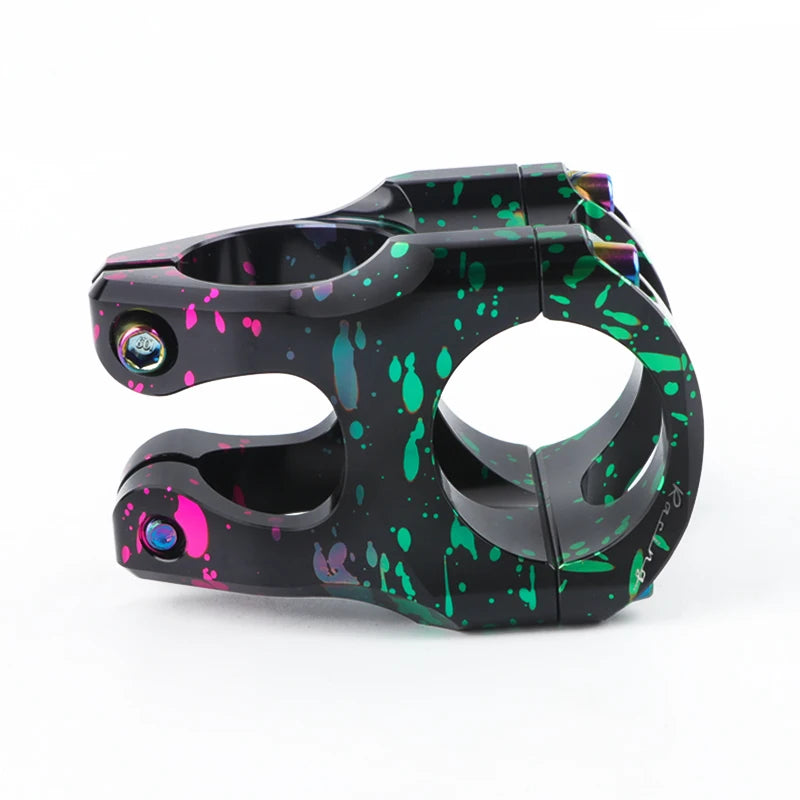 Mtb Power Stem Road Bike Mountain Bicycle Bridge Short Power 35mm Rod Handlebar Table Adjustable Green-Pink China