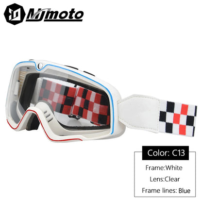 Motorcycle Dust Goggles Enduro Cross Glasses ATV Glasses Moto Motocross 100 Glasses Dirt Bike Off-road Riding Ski Ride Goggles C13
