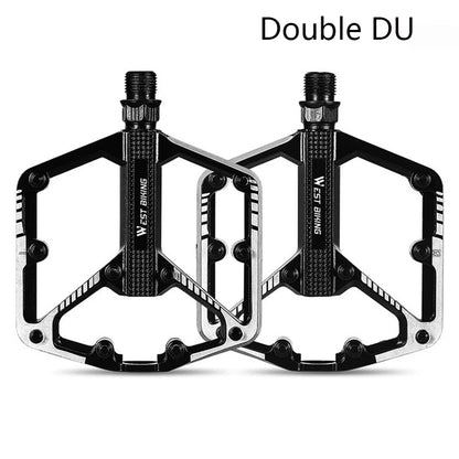 WEST BIKING Bicycle Pedal Aluminum Alloy Pedal Mountain Bike Pedal Chrome-Molybdenum Steel Axle Pedal