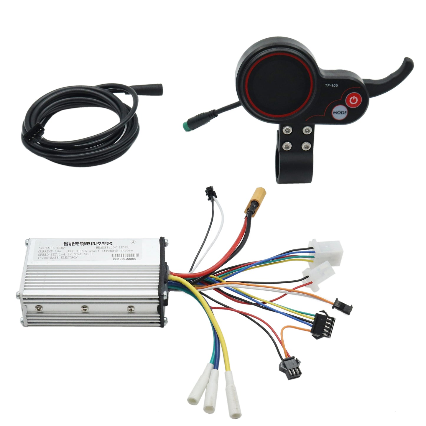36V 48V Electric Scooter TF-100 Instrument Panel Controller Kit 6-Pin Display and Controller for KuGoo M4 Electric Scooter