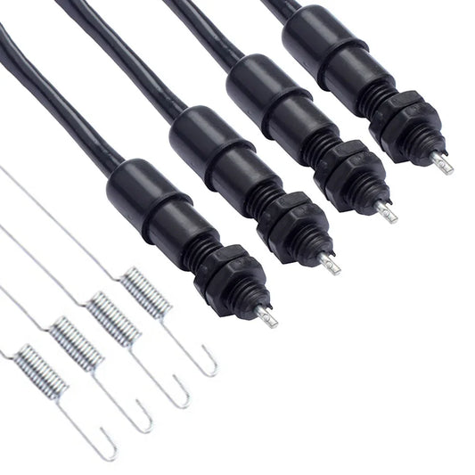 Rear Brake Switch Brake Light Switch Cable Wire Screw Type with Spring for Scooter Moped Motorcycle Motorbike ATV GO KART