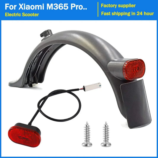 Rear Mudguard for Xiaomi 3 M365 Pro PRO 2 1S Electric Scooter Skateboard Tire Splash Mud Guard Bracket Set Back Taillight Fender