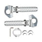 For BMW R1200GS R1250GS R1300GS Universal Footrest F900 F850 F750 G310 GS R S1000 M1000RR Foldable Foot Pegs Pedals Moto Parts Silver