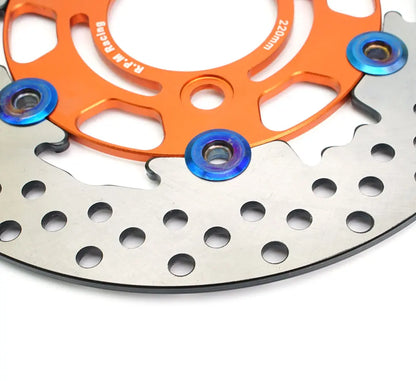 220mm RPM Motorcycle Brake Disc Floating Disk Rotor Brake Caliper Universal 3 Hole Front Rear Wheel For Yamaha Scooters Niu