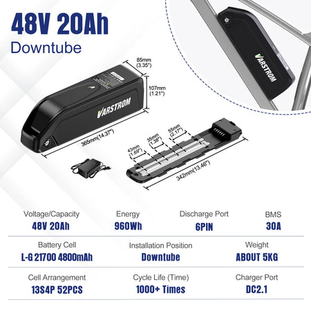 48V20AH Downtube
