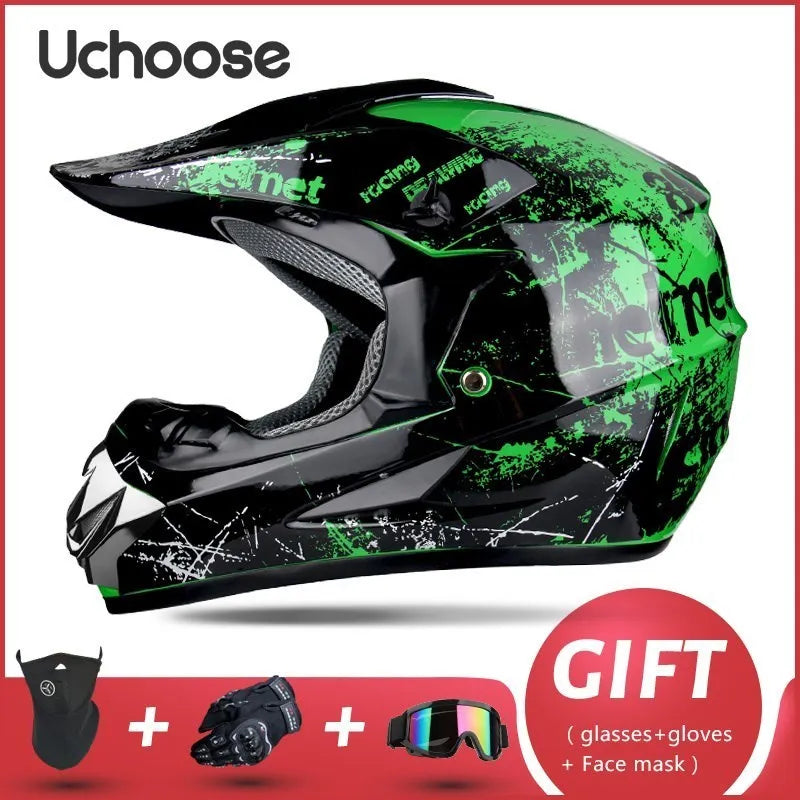 Adults Children Professional Off-road Helmet Motorcycle Helmet Downhill DOT Racing Motorcycle