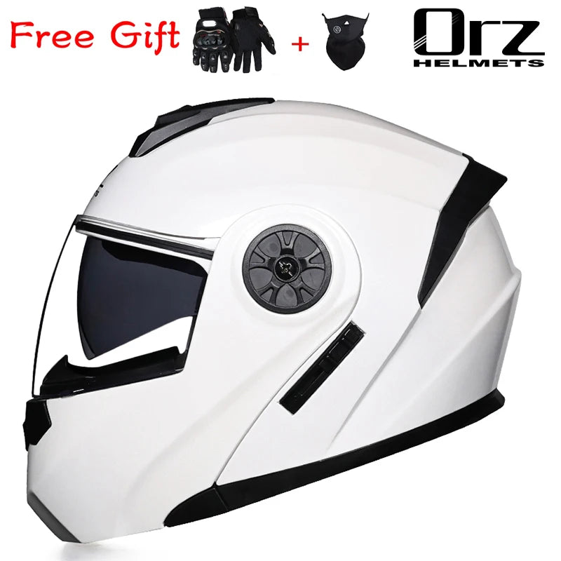 Motorcycle helmet full face racing with Double sun visor Women man flip up Double lens for all seasons 1 China
