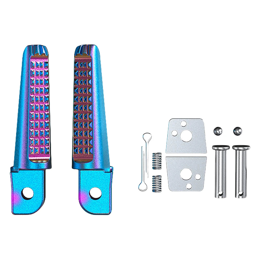1 Pair Foot Peg Anti-Slip Foot Rests Pegs Aluminum Alloy Motorcycle Rear Footrests for Honda Phantom 150 CB190R for Yamaha Colorful CHINA