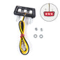 1Pcs 12V Motorcycle License Plate LED light Waterproof Motorcycle License Light Red