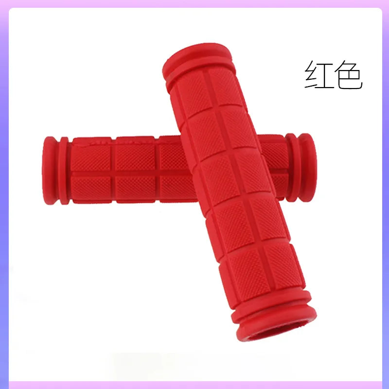 Bicycle Grips BMX Bike Handbar Grips Rubber Bilateral Lock Mountain MTB Bikes Handlebar Grips Non-slip Cycling Bike Accessories soft rubber 3