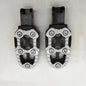 1 Pair Universal Aluminum Alloy Foot Pedals Angle Adjustable for Motorcycle Scooter ATV E-Bike Foot Rests Foot Pegs Grey