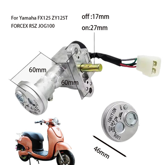 B026 Ignition Switch Lock Key For Yamaha FX125 ZY125T FORCEX RSZ JOG100 Door Lock Power Switchs