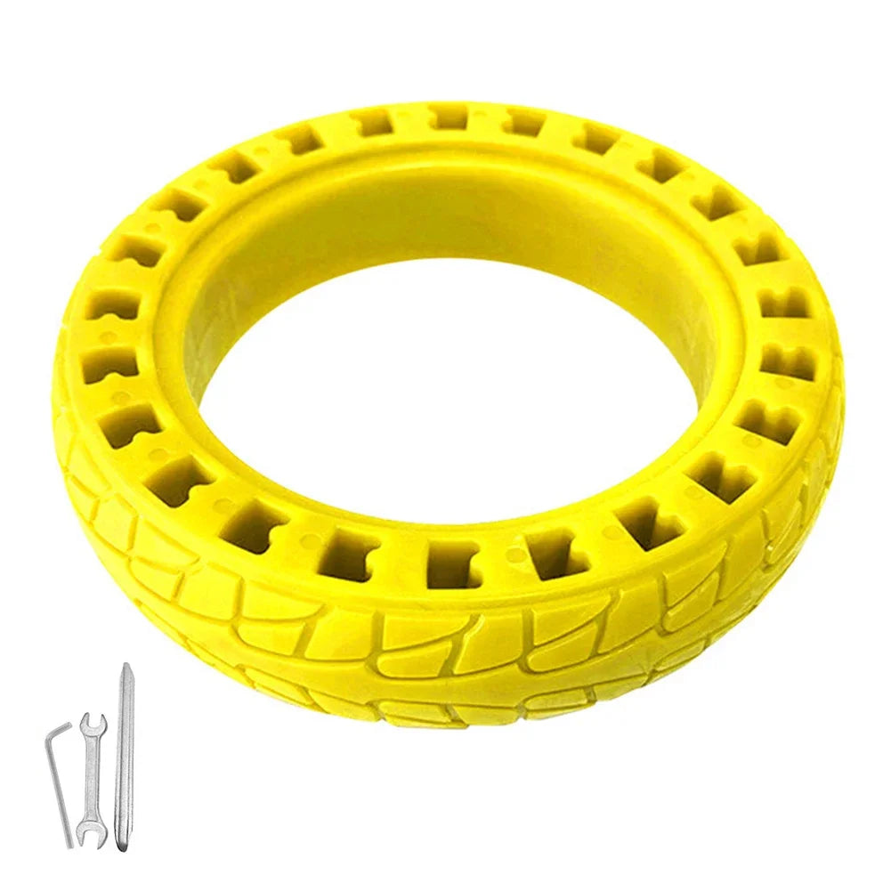 8.5x2 Inch Solid Rubber Tire 50/75-6.1 Scooter Tire For Xiaomi For M365 8.5 Inch 8 1/2x2 Solid Tyre Scooter Parts & Accessories Yellow CHINA