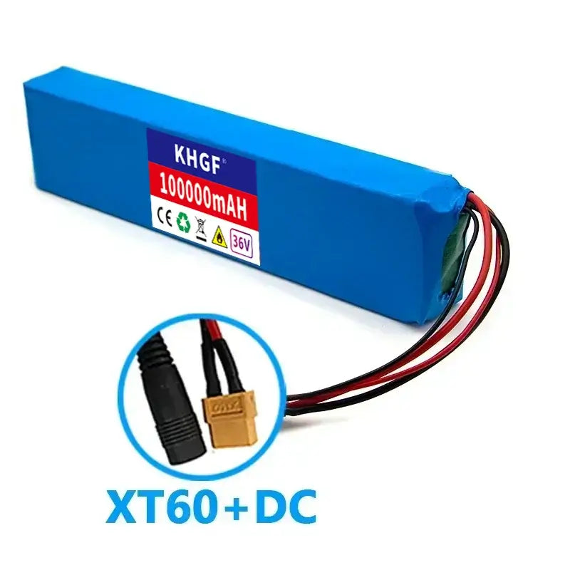 36V 10Ah Lithium Ion Battery Pack (10S3P) for E-Bike & Scooter – 18650 Rechargeable Cells with BMS + Charger