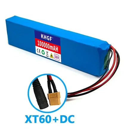 36V 10Ah Lithium Ion Battery Pack (10S3P) for E-Bike & Scooter – 18650 Rechargeable Cells with BMS + Charger