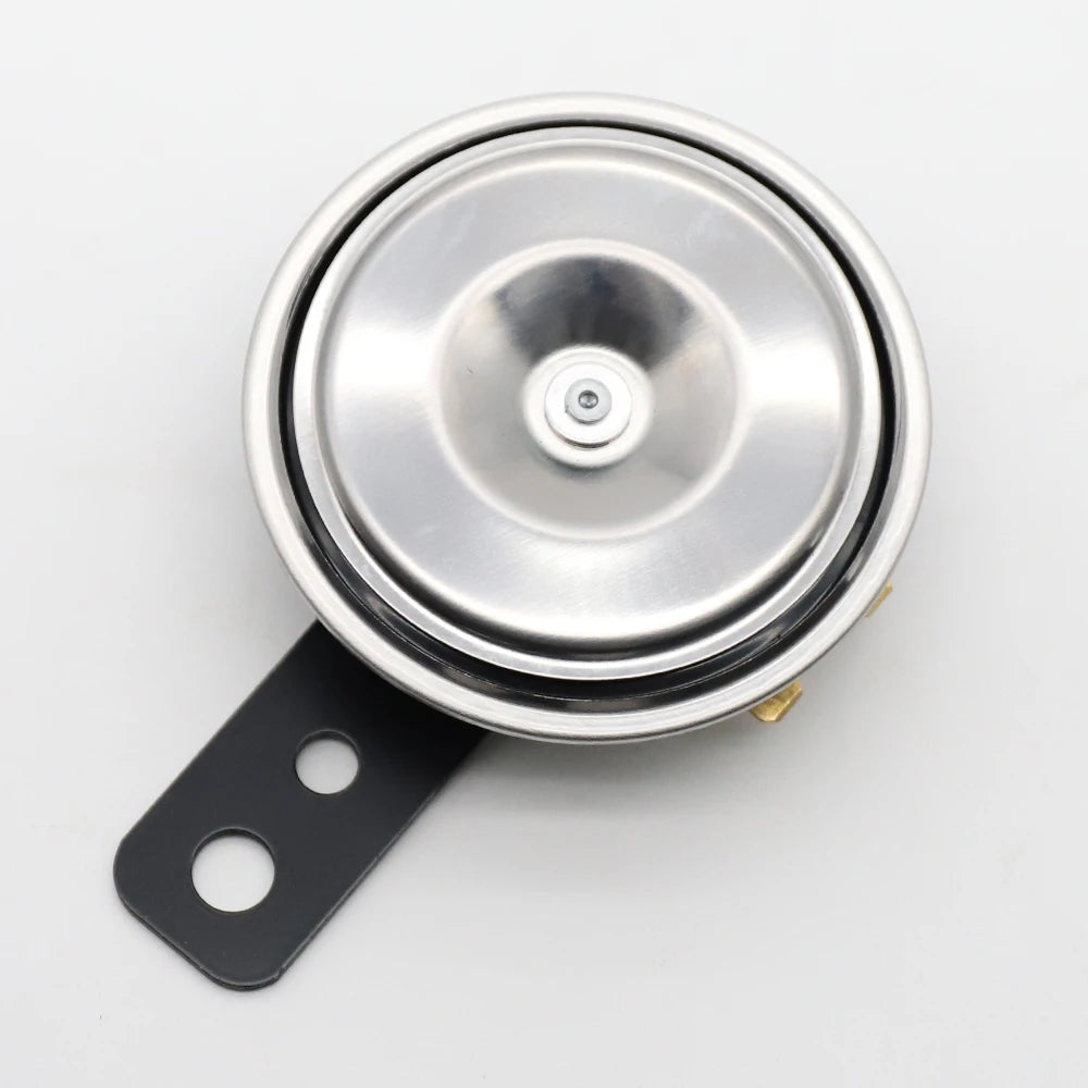 LVEE DL80 Color series Universal motorcycle Horn 12V 105db Waterproof Electric Moto bike Motor Scooter ATV UTV Golf Cart DL80-Silvery