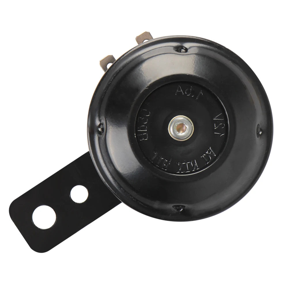 12V Horn 1.5A 105db for Scooter Moped Dirt Bike ATV Motorcycle Electric Horn Kit Waterproof Round Loud Horn Speakers Universal