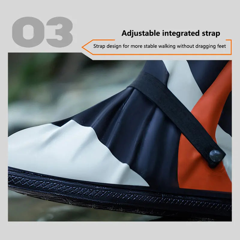 Motorcycle Shoe Covers New Riding Motorbike Rain Shoe Covers Waterproof Wear Motorbike Tall Rain Shoes Non-slip Foot Cover Men