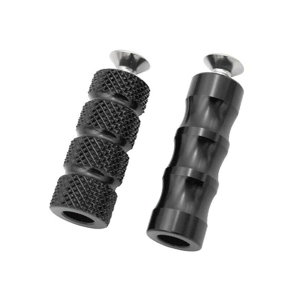 1 Pair Motorcycle Gear Shift Lever Brake Pedal M6 Footpeg Shifter Footrests Motorcycle Part Aluminum Alloy Footrests