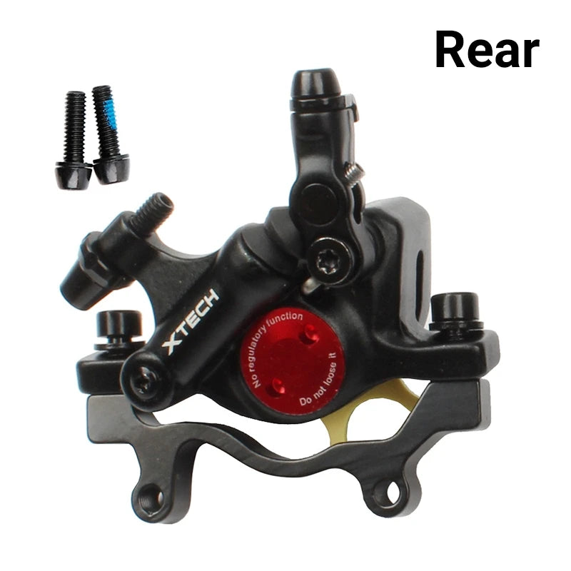 ZOOM XTECH HB100 MTB Oil Disc Hydraulic Brake Disc Brake Line Pull Calipers Front & Rear G3 rotors 120/140/160/180MM MT200 M315 Black Rear