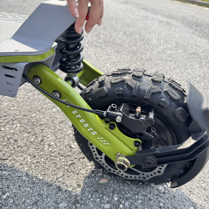 Geofought M9 60V 6000W Dual Motor Off-Road Folding Electric Scooter for Adults – 11" Tubeless Tires, 30Ah Battery, NFC Display