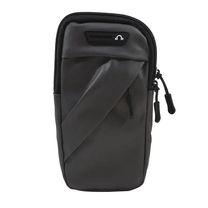 Phone Arm Bag With Headphone Jack Waterproof Breathable Sports Running Phone Holder Gym Mobile Phone Holder Jogging Bags Grey