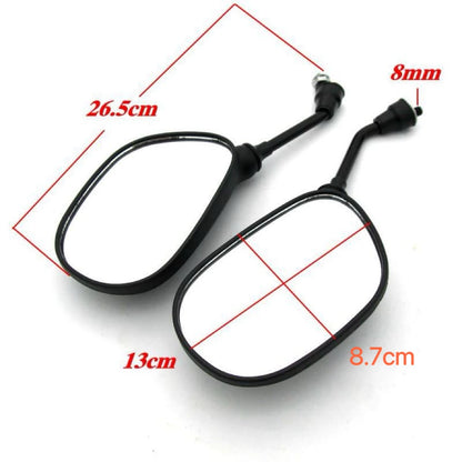 Motorcycle rearview mirror 8mm M8 electric vehicle reversing mirro Scooter Electrical Motor E-Bike Back Side Convex mirrors