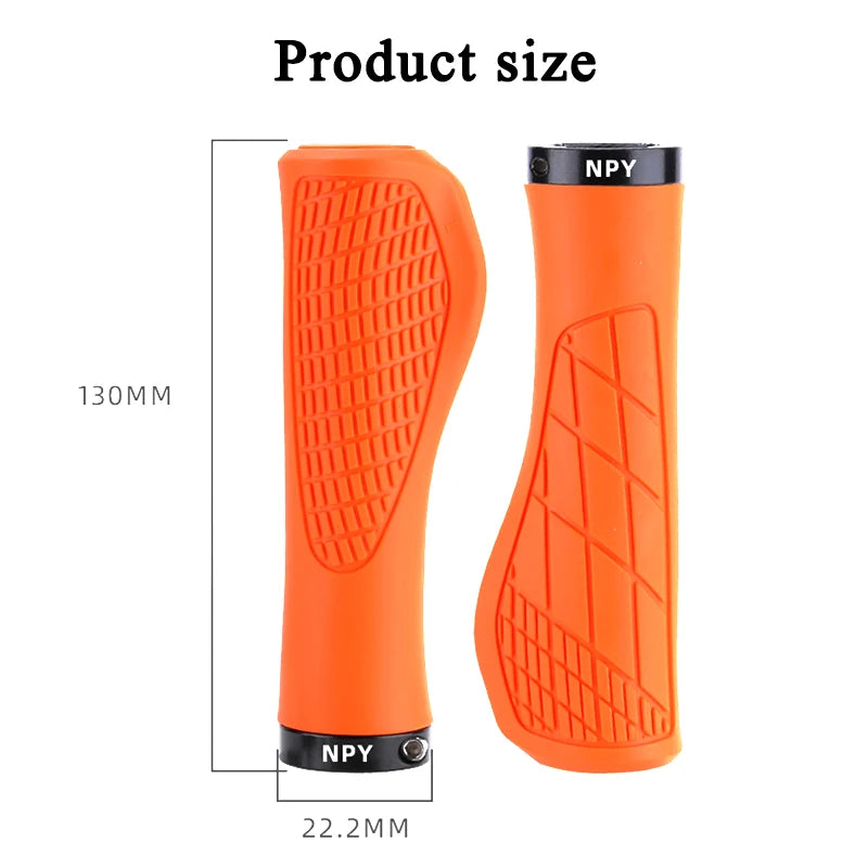 MTB Bicycle Grips Shockproof Bike Handlebar Cover Anti-Slip Lock on Bike Handle Cuffs Ergonomic Cycling Rubber Ball Handle Grips