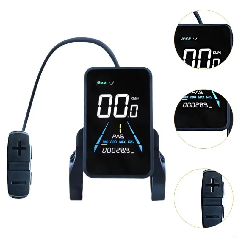 Universal E-Bike & Motorbike LCD Dashboard with Battery Monitor
