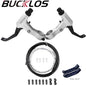 BUCKLOS FR5 Bike Brake Levers Aluminum Alloy Road Bike V Brake Lever Durable Bicycle Disc Brake Handle Lever Bicycle Accessories WHITE LEVER-CABLE